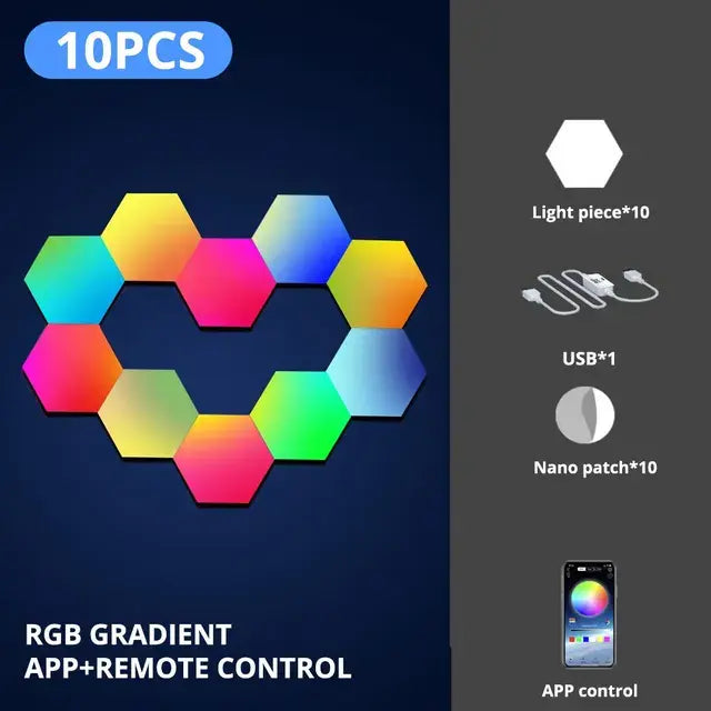 Hexagonal Smart RGB Leds