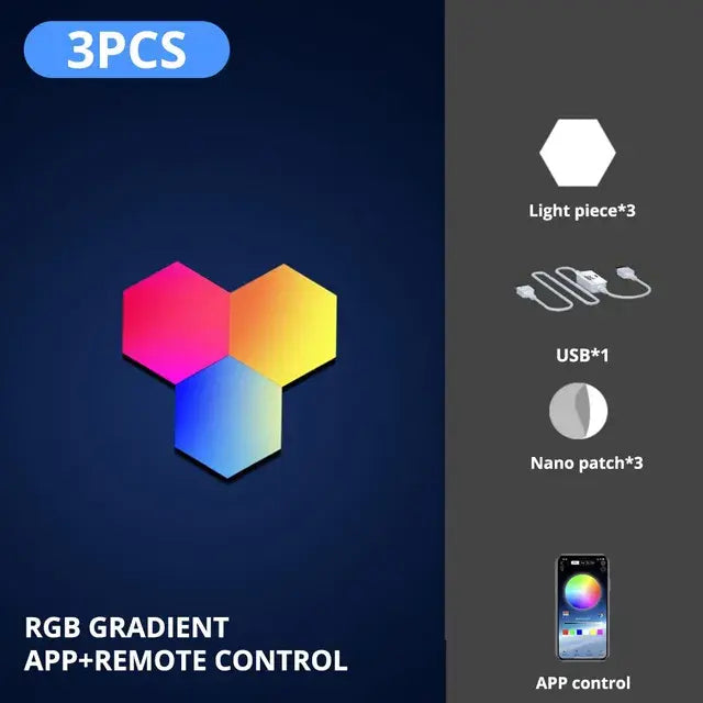 Hexagonal Smart RGB Leds