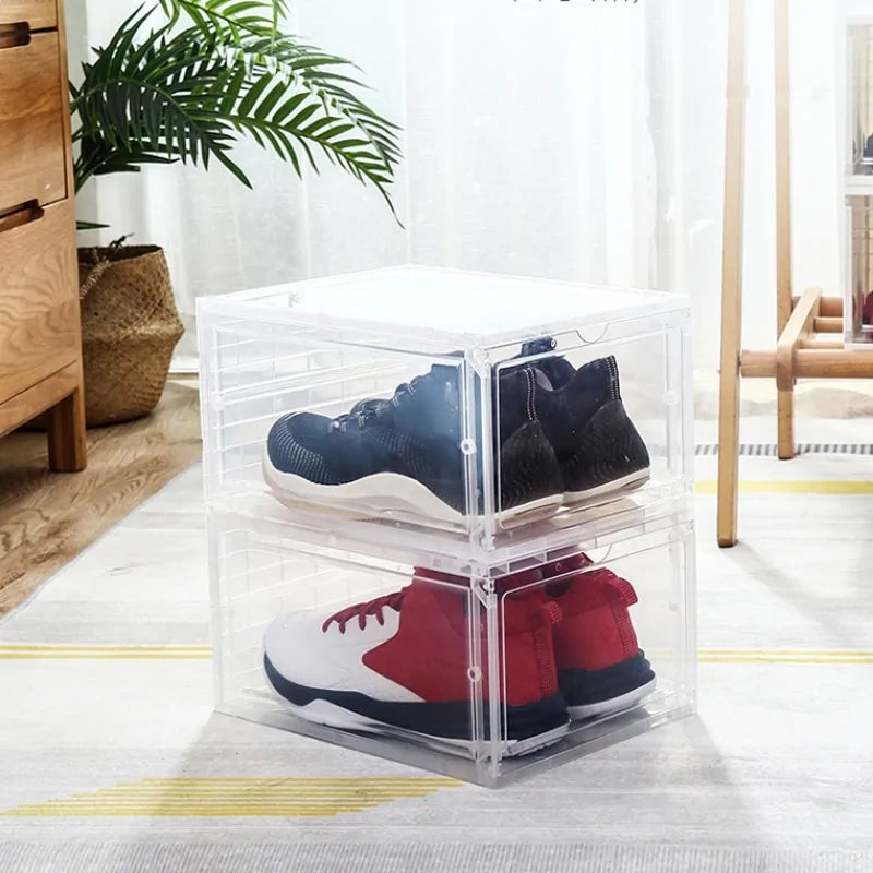 Stackable Clear Shoe Boxes