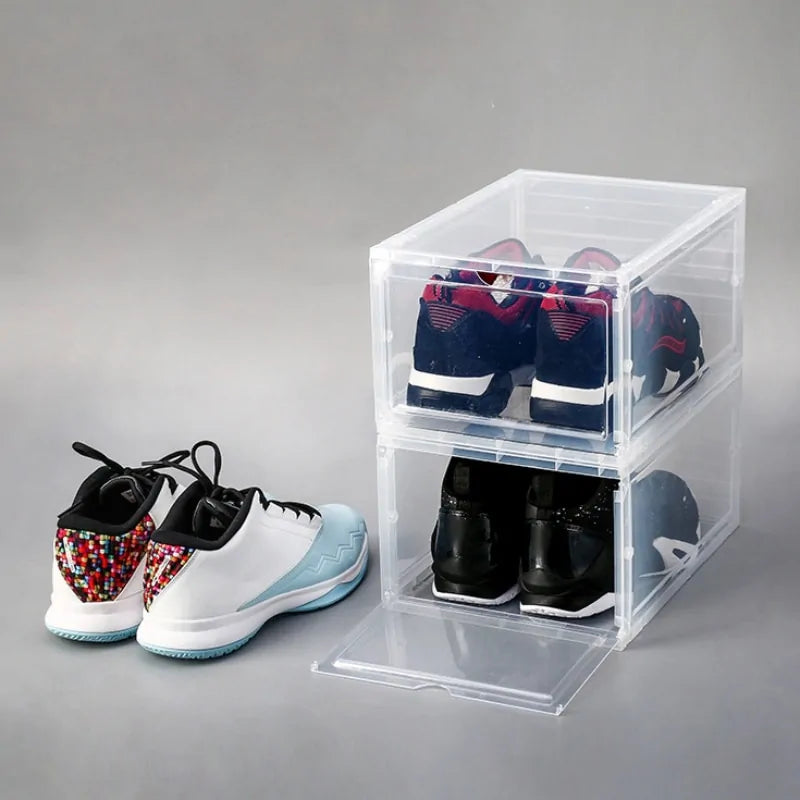 Stackable Clear Shoe Boxes