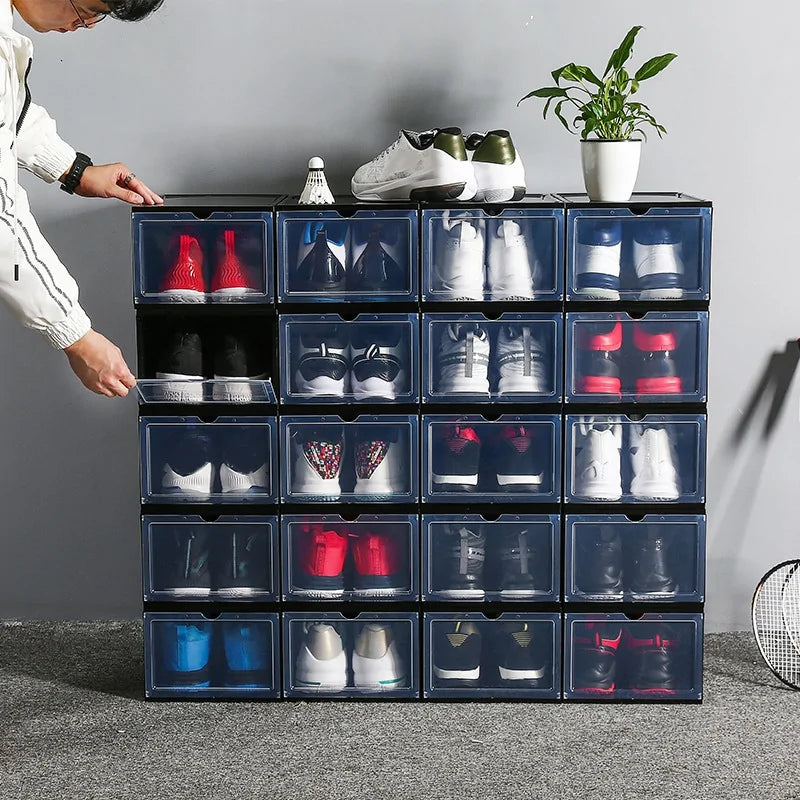 Stackable Clear Shoe Boxes